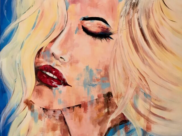 «Chica rubia abstracta»